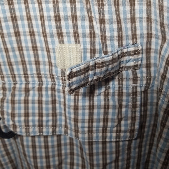 𝅺Wrangler Short Sleeve Cotton Plaid Button Down Shirt - Picture 8 of 10